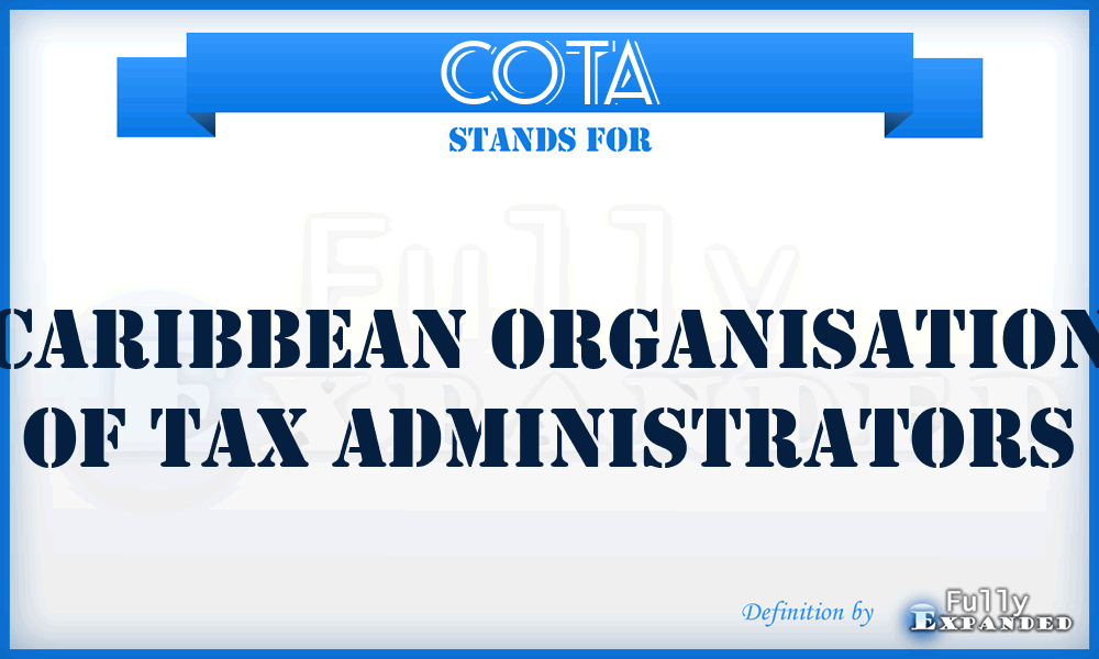 COTA - Caribbean Organisation of Tax Administrators