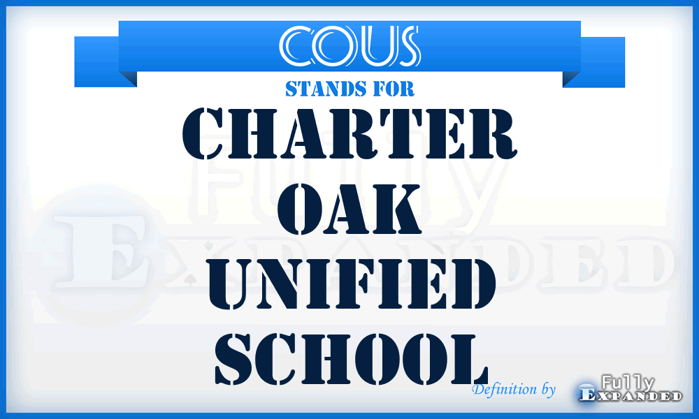 COUS - Charter Oak Unified School