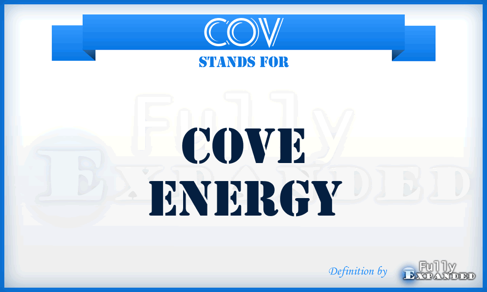 COV - Cove Energy