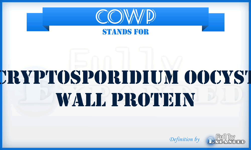 COWP - Cryptosporidium Oocyst Wall Protein
