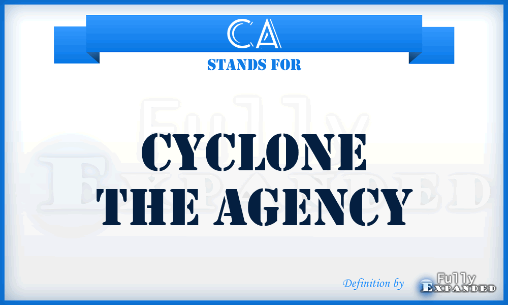 CA - Cyclone the Agency