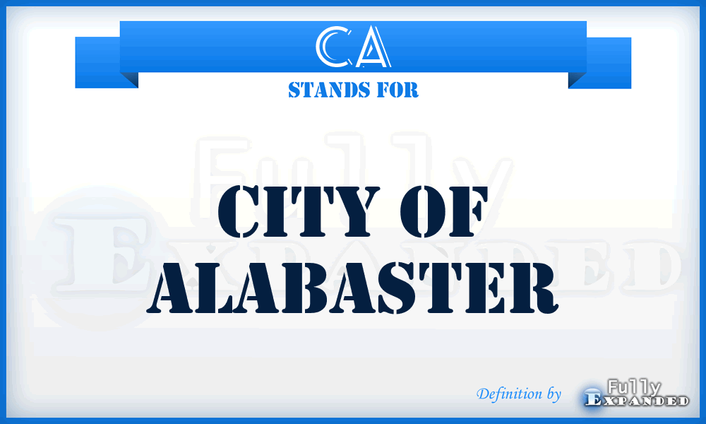 CA - City of Alabaster