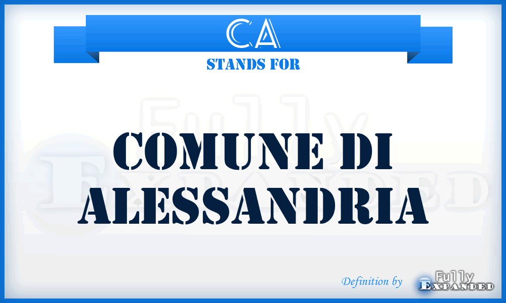 CA - Comune di Alessandria