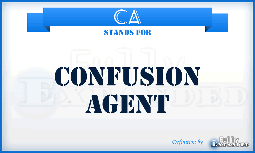 CA - Confusion Agent