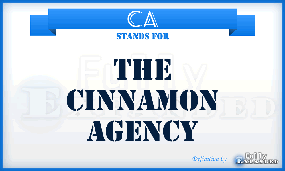 CA - The Cinnamon Agency