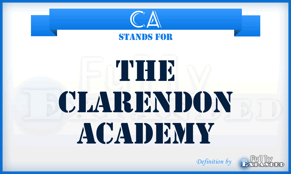 CA - The Clarendon Academy