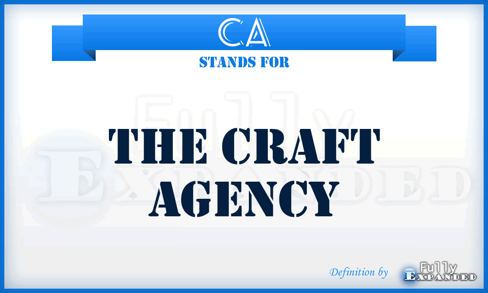 CA - The Craft Agency