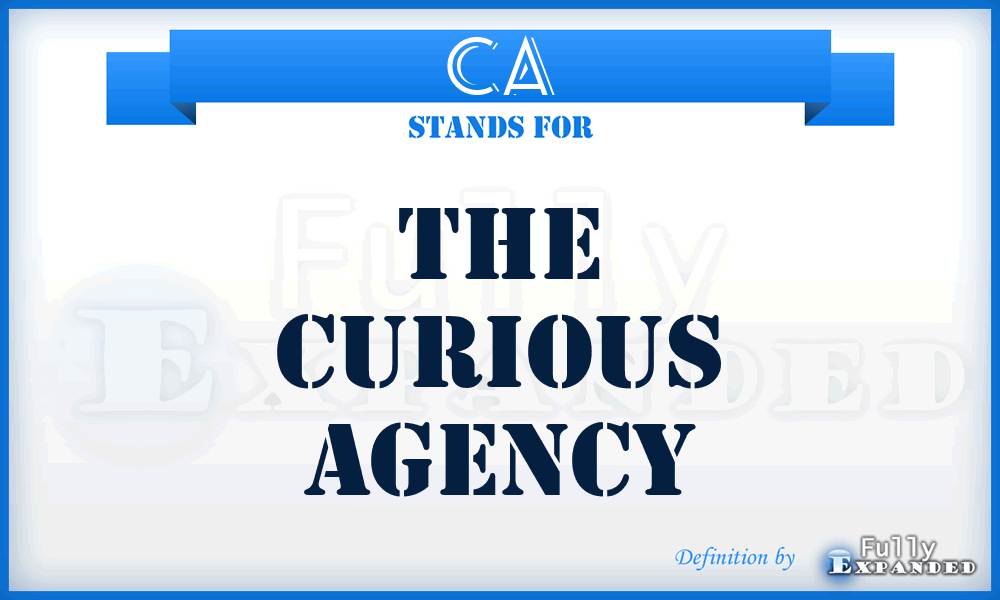 CA - The Curious Agency