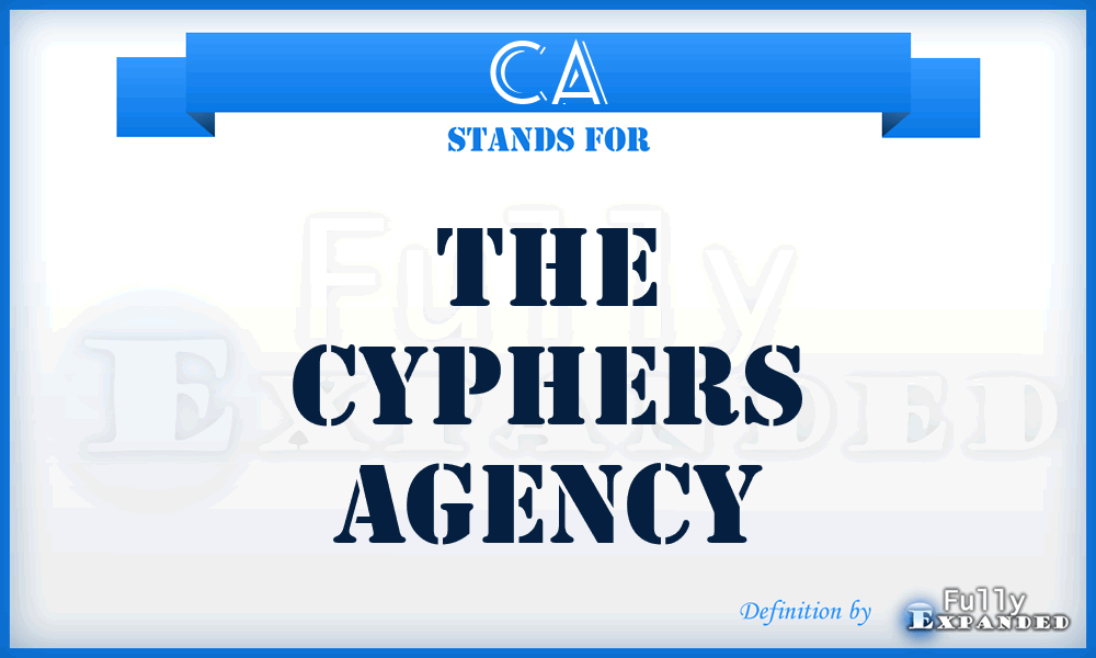 CA - The Cyphers Agency