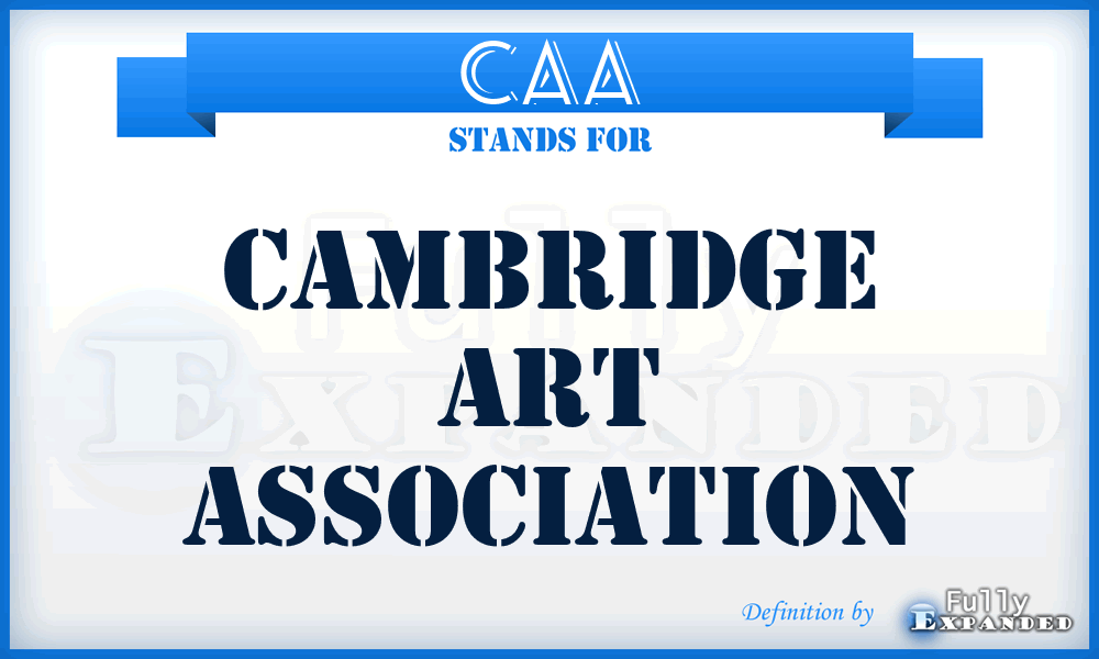 CAA - Cambridge Art Association