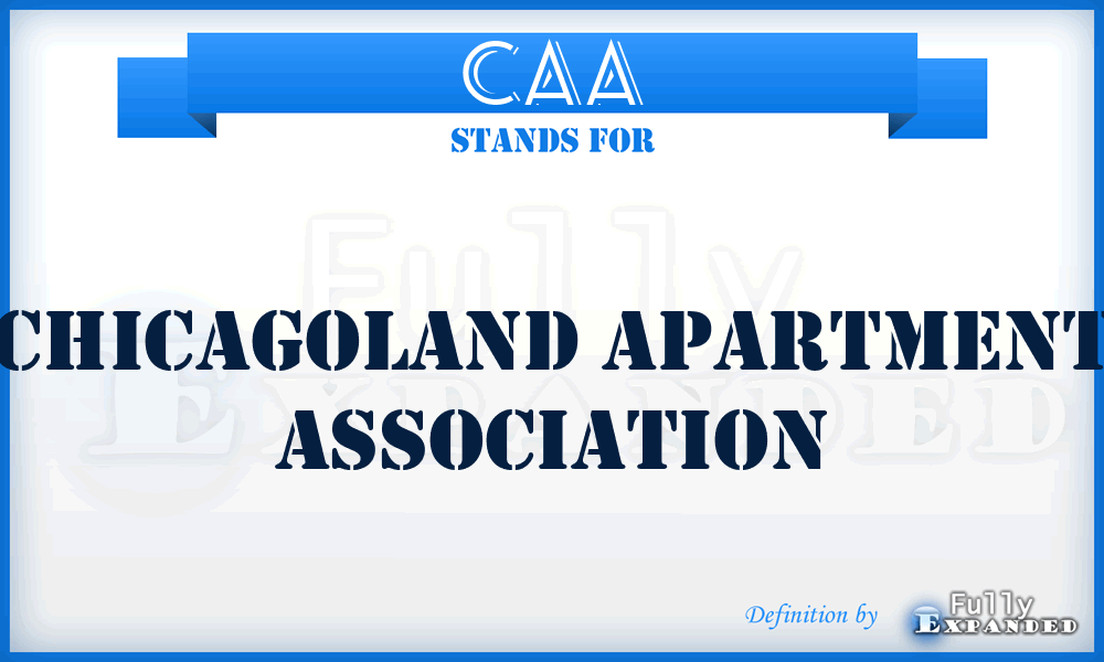 CAA - Chicagoland Apartment Association