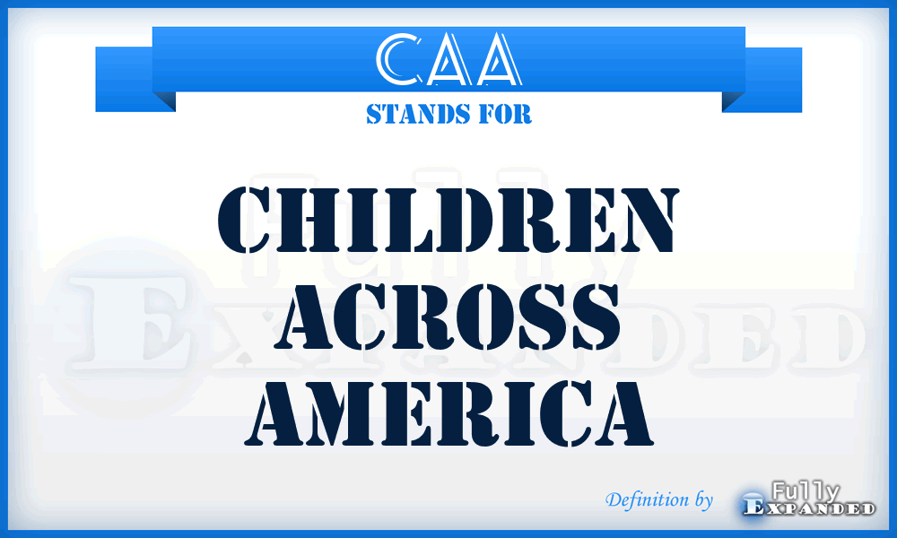 CAA - Children Across America