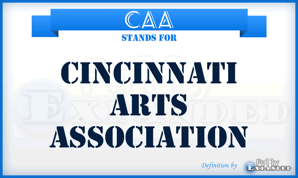 CAA - Cincinnati Arts Association