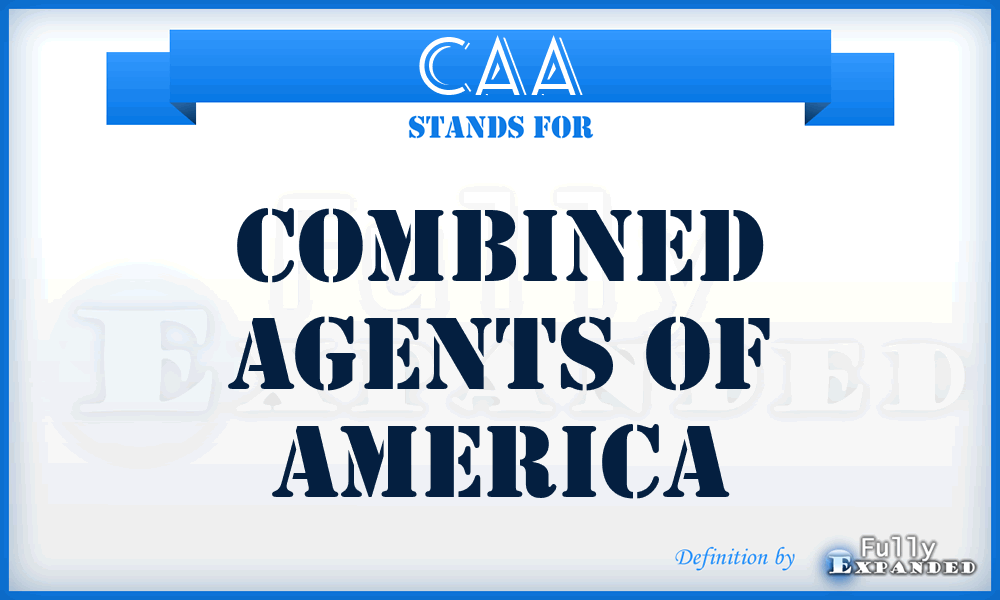 CAA - Combined Agents of America