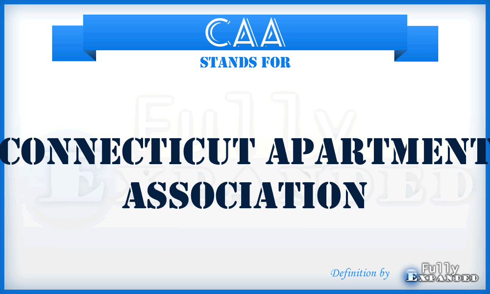 CAA - Connecticut Apartment Association