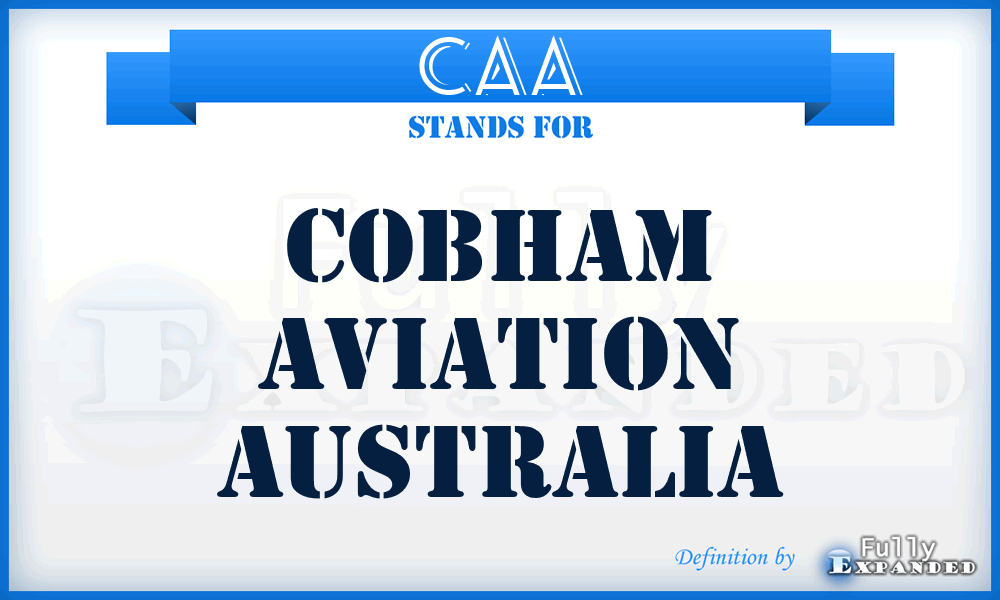 CAA - Cobham Aviation Australia