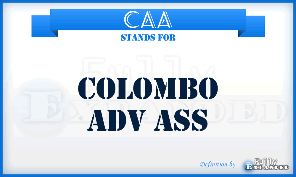 CAA - Colombo Adv Ass