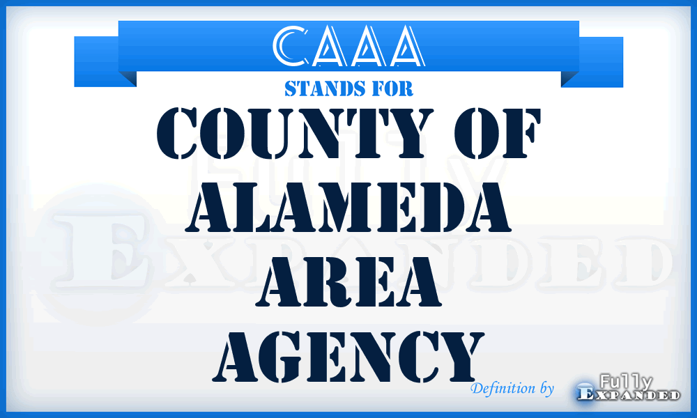CAAA - County of Alameda Area Agency