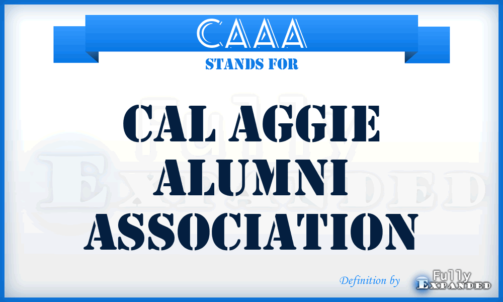CAAA - Cal Aggie Alumni Association