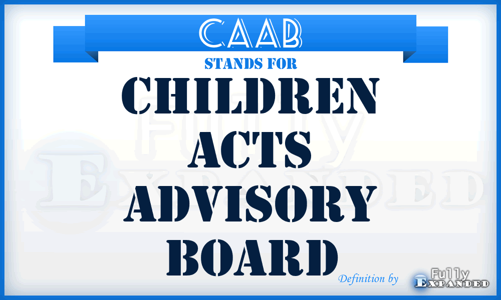 CAAB - Children Acts Advisory Board