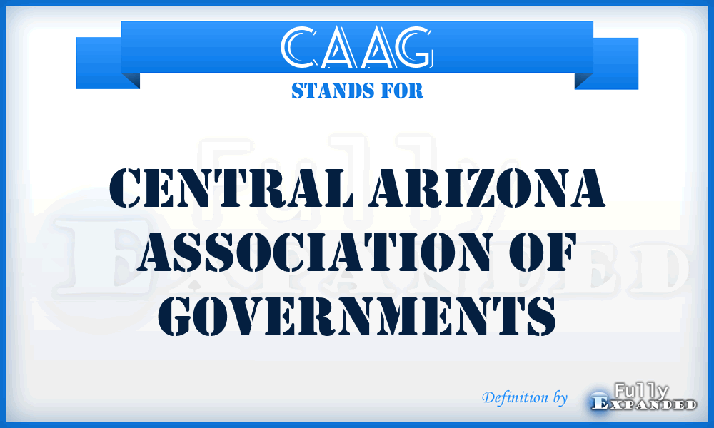 CAAG - Central Arizona Association of Governments