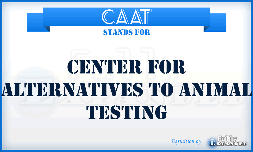 CAAT - Center for Alternatives to Animal Testing