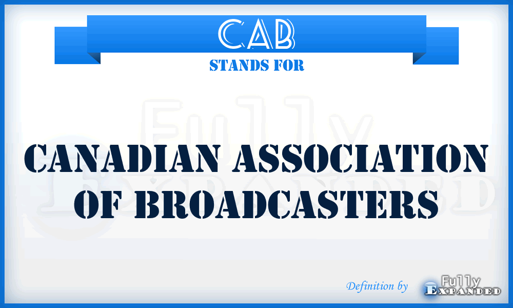 CAB - Canadian Association of Broadcasters
