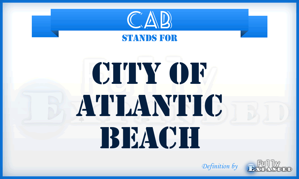 CAB - City of Atlantic Beach