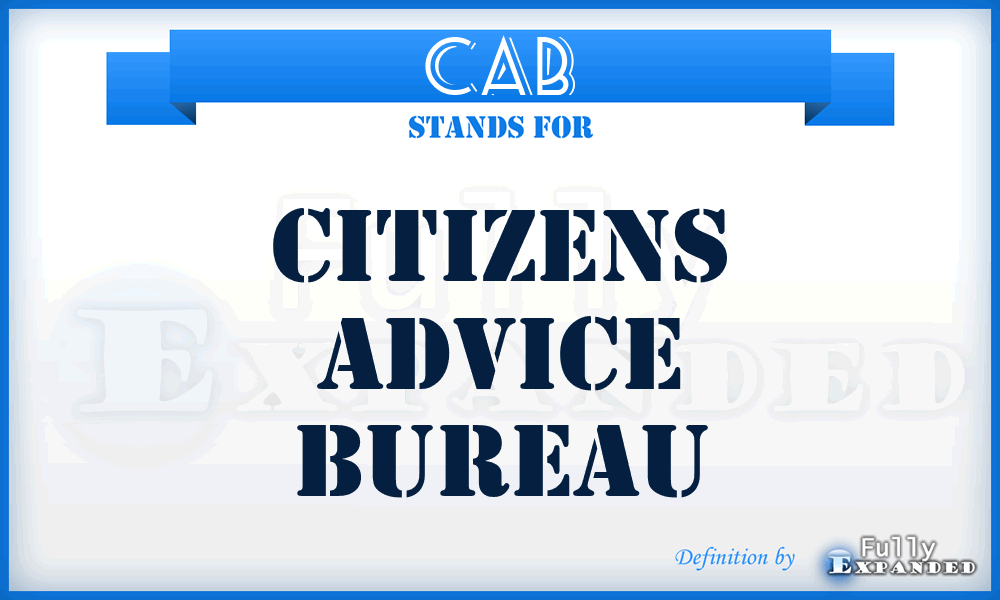 CAB - Citizens Advice Bureau