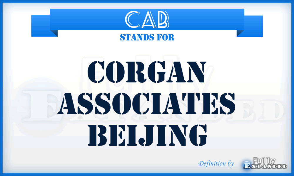 CAB - Corgan Associates Beijing