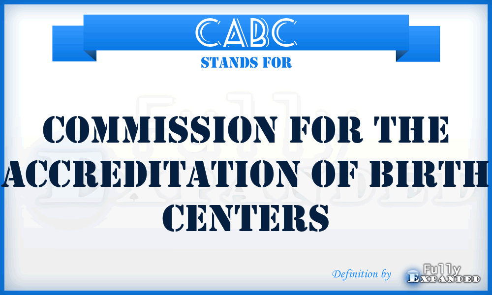 CABC - Commission for the Accreditation of Birth Centers