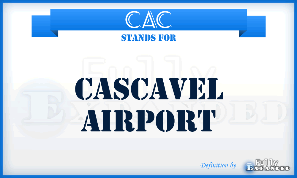 CAC - Cascavel airport