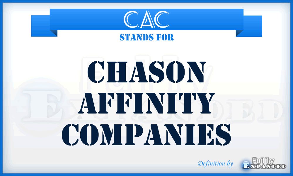 CAC - Chason Affinity Companies