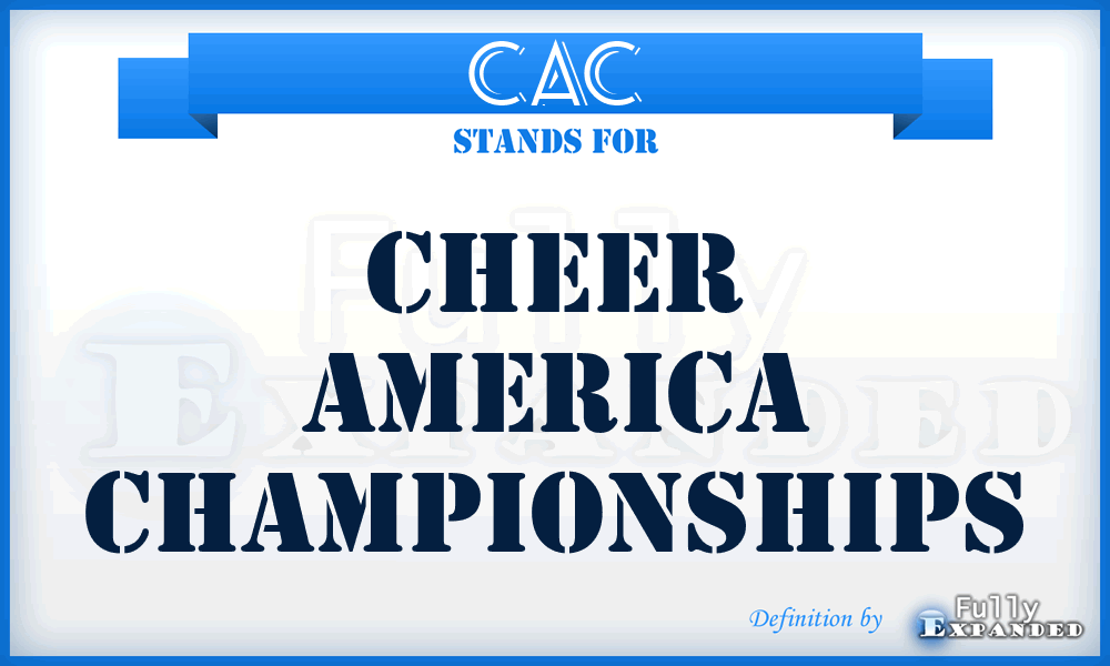 CAC - Cheer America Championships