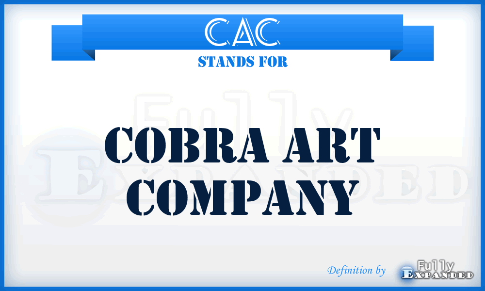 CAC - Cobra Art Company