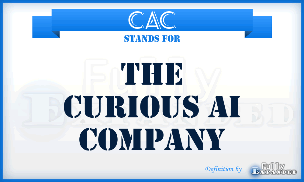 CAC - The Curious Ai Company