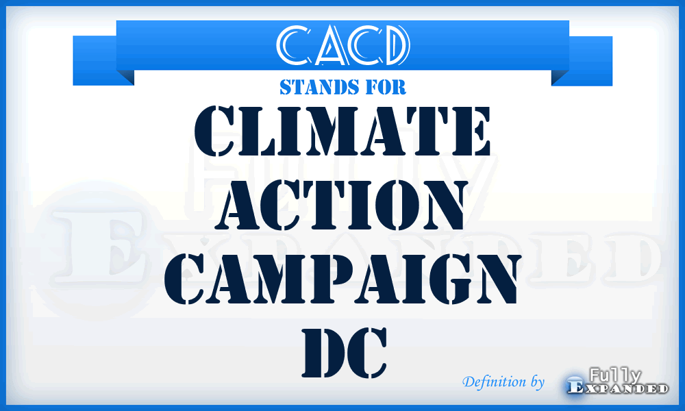 CACD - Climate Action Campaign Dc