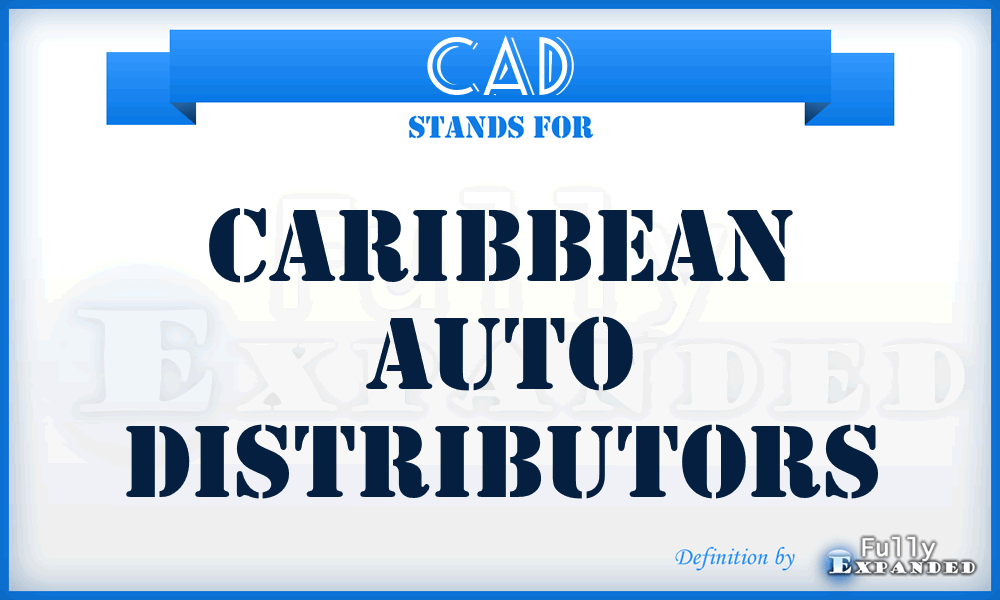CAD - Caribbean Auto Distributors