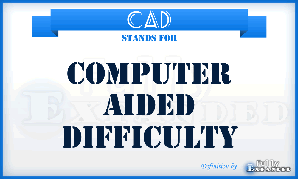 CAD - Computer Aided Difficulty