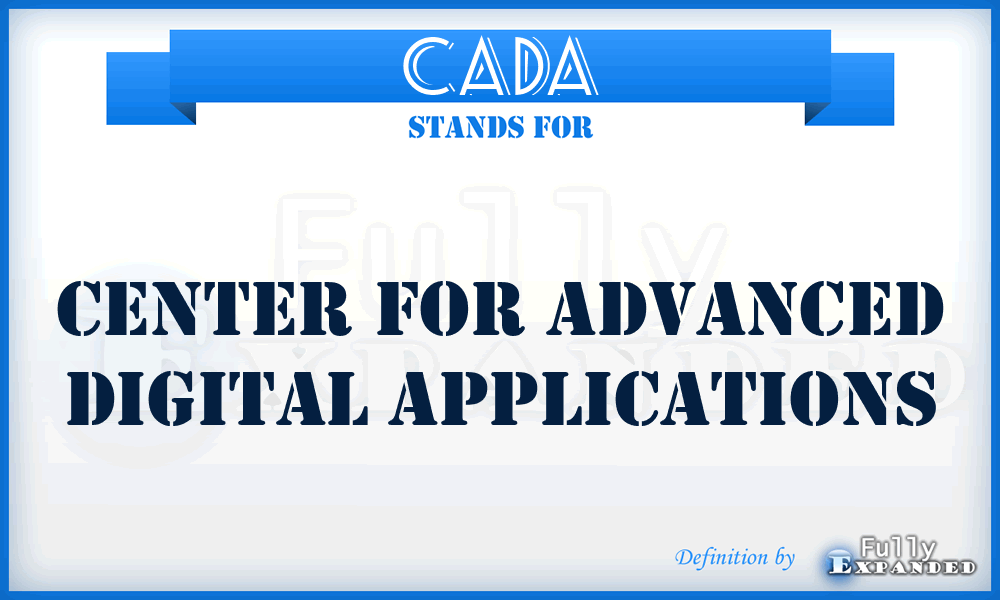 CADA - Center for Advanced Digital Applications