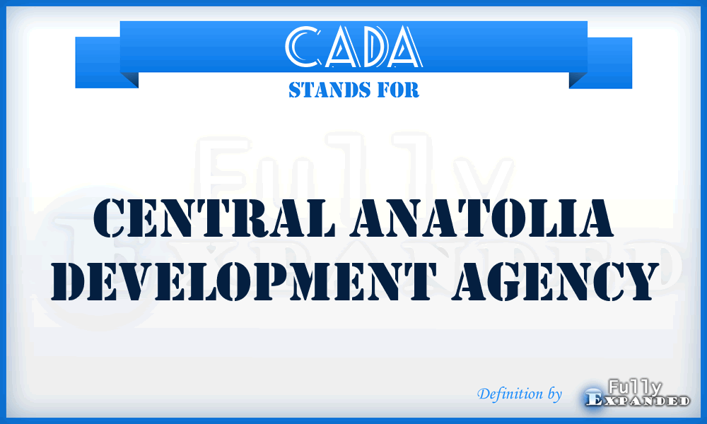 CADA - Central Anatolia Development Agency