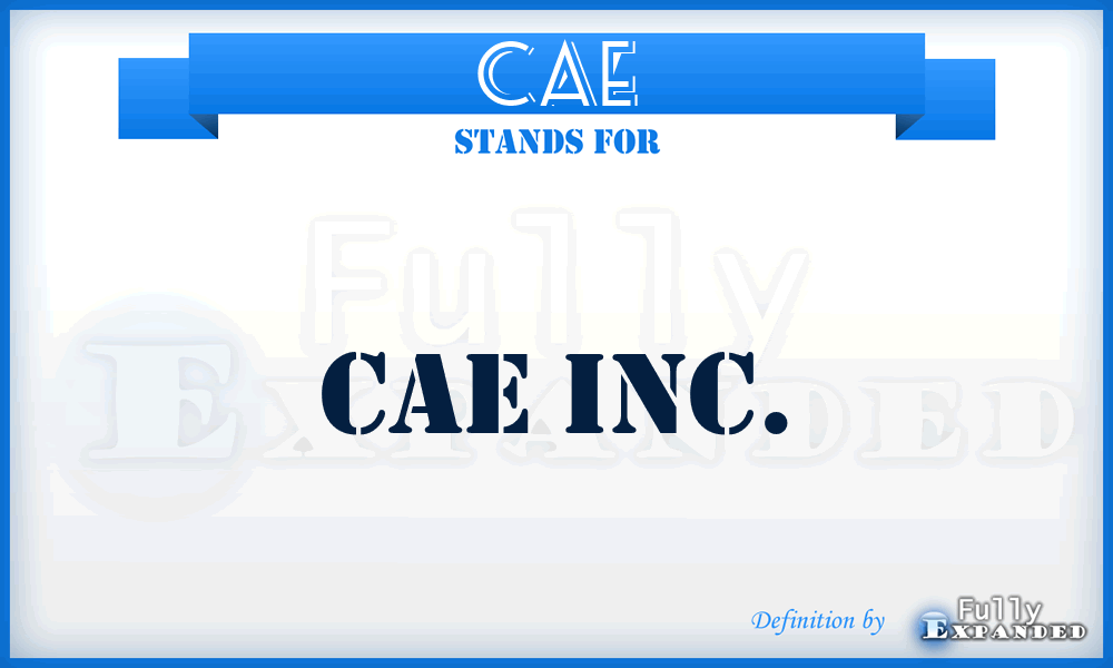 CAE - CAE Inc.