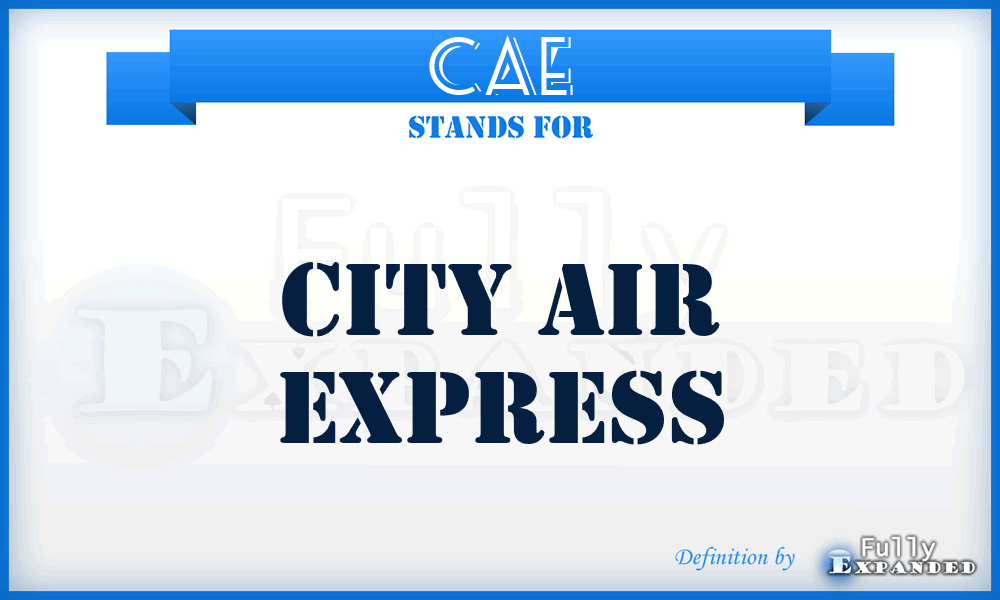 CAE - City Air Express