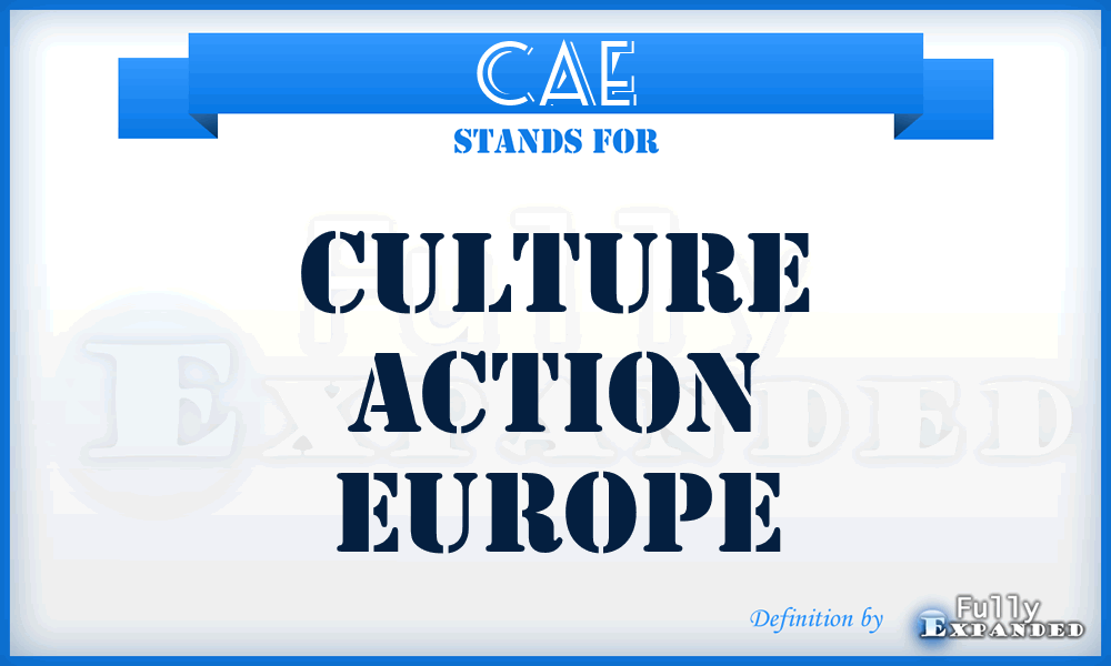 CAE - Culture Action Europe