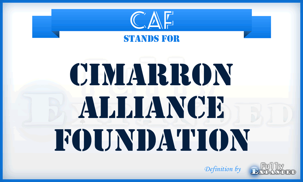 CAF - Cimarron Alliance Foundation