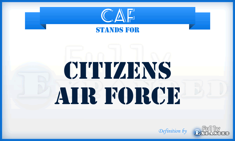 CAF - Citizens Air Force