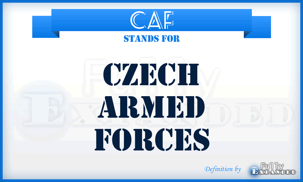 CAF - Czech Armed Forces
