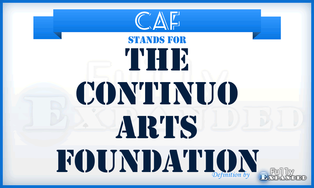 CAF - The Continuo Arts Foundation