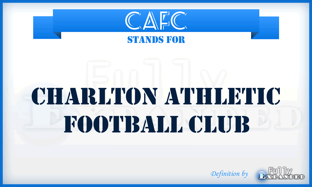 CAFC - Charlton Athletic Football Club