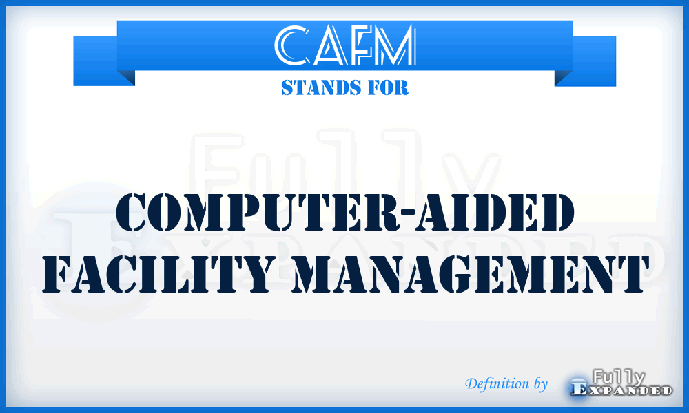 CAFM - Computer-aided facility management